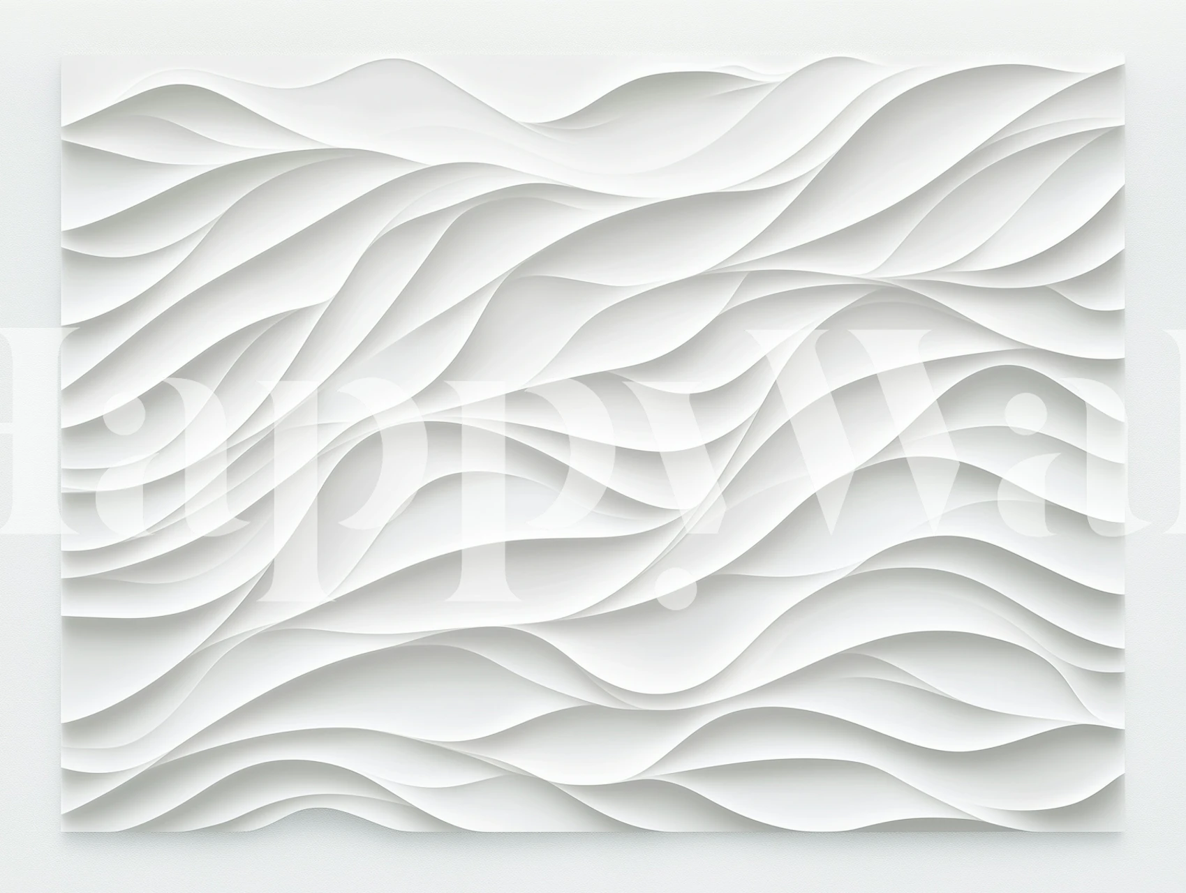 Elegant Waves Relief tapet i et rom
