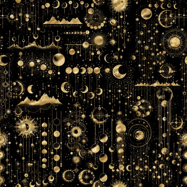 Celestial vibes on Black