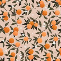 Orange Blossom XL - Peach papiers peint
