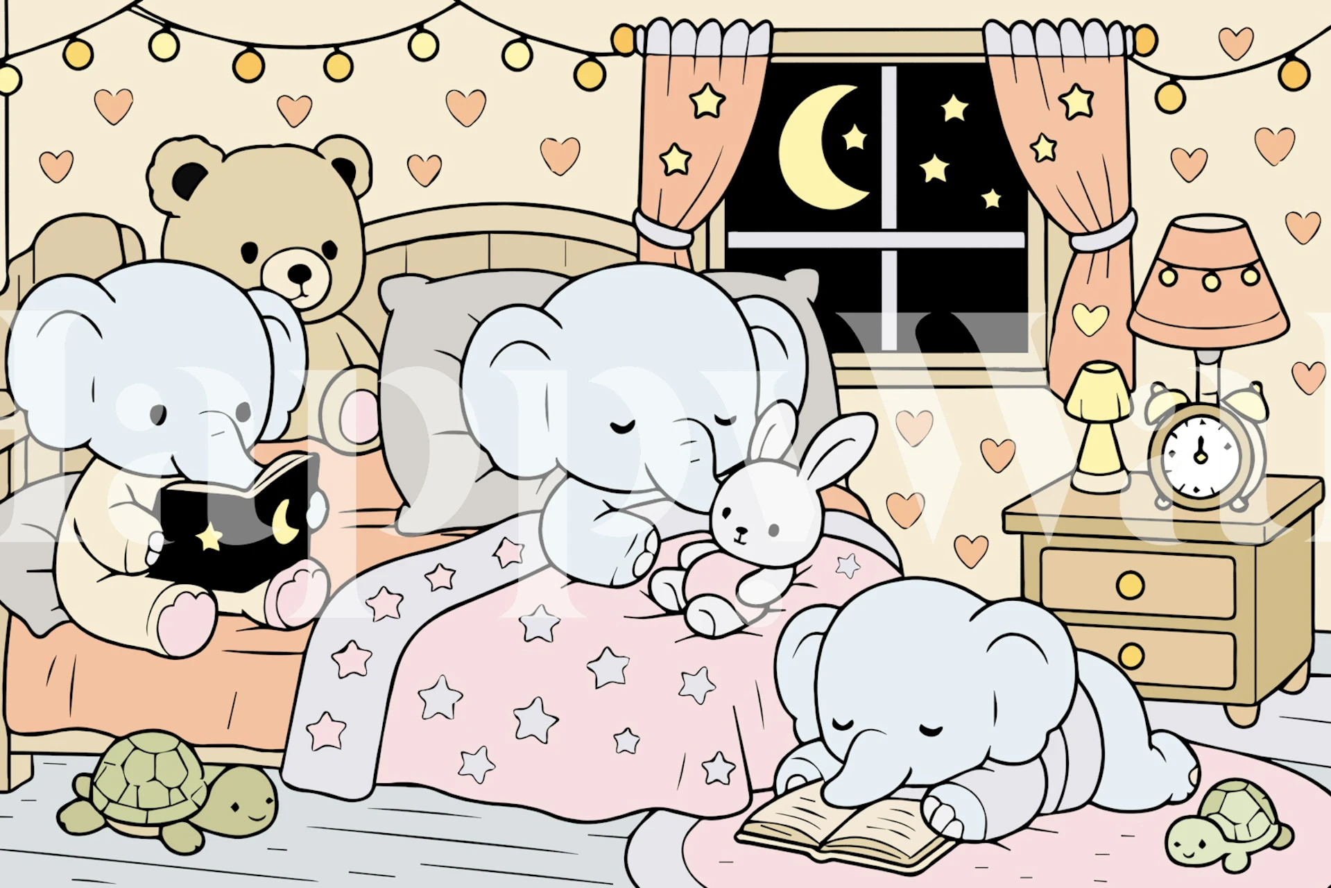 Pippo Goods Dreams wallpaper in a cozy room