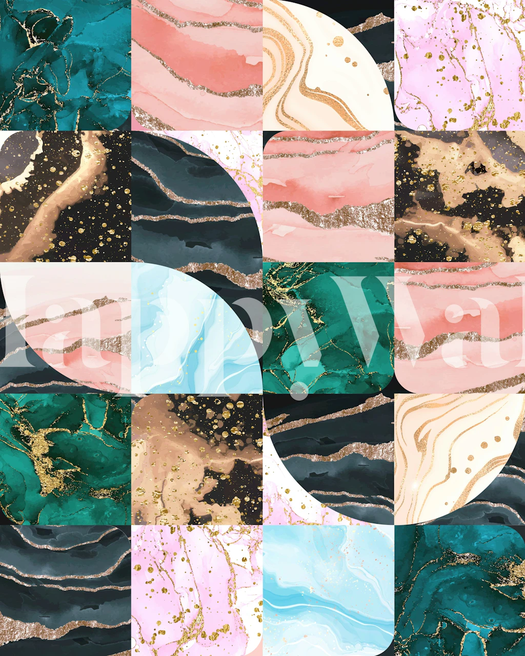 Marble Obsession wallpaper in a modern room