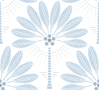 Coastal Palm Trees With Fruits - Air Blue 2 L wallpaper