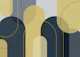 Elegant Arches Navy Yellow