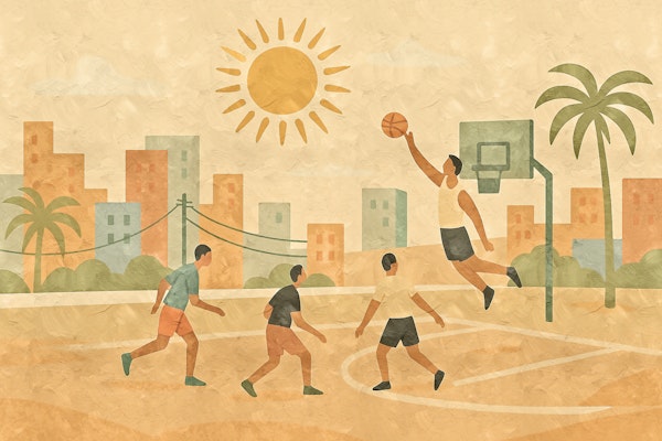 Tropical Basketball Sun