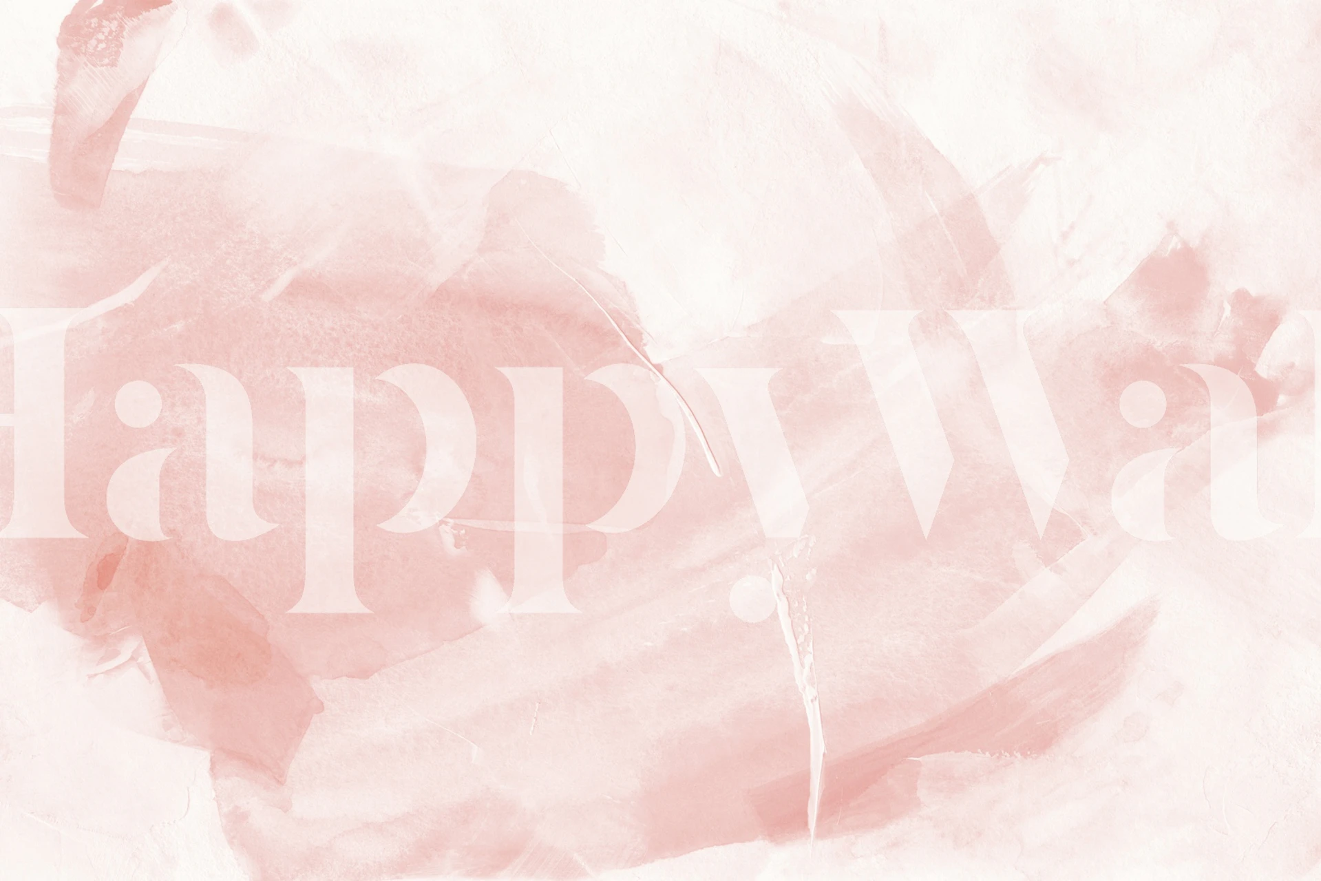Abstract soft pink watercolor strokes wallpaper