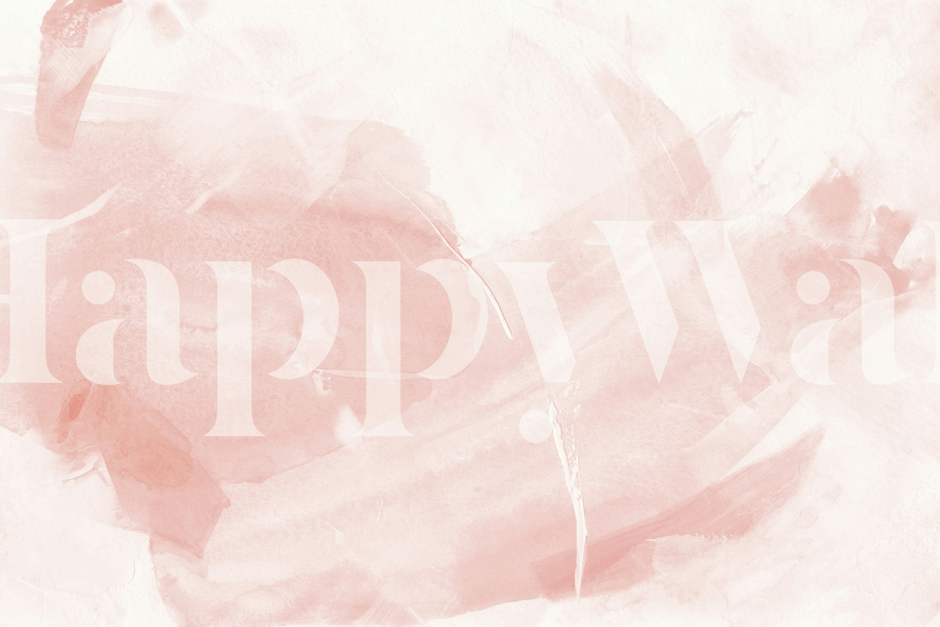 Abstract soft pink watercolor strokes wallpaper