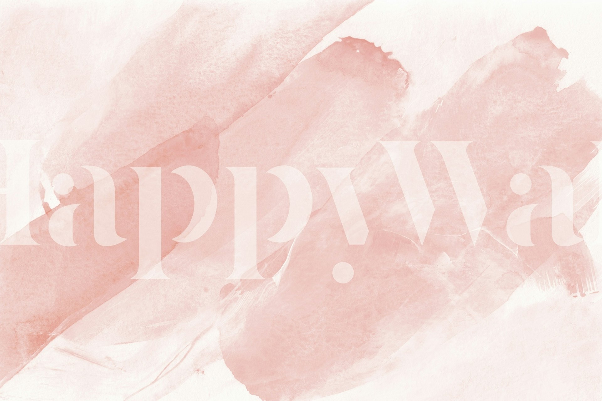 Tapeta Serene Blush Watercolor v pokoji