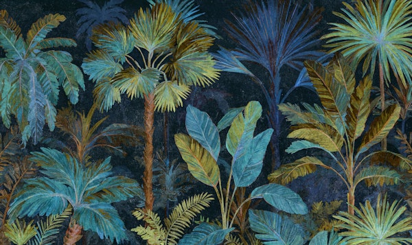 Soft Palm Paradise Dark Night