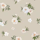 Wild Roses on Beige