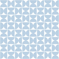 Semicircles - Air Blue and White - Small behang