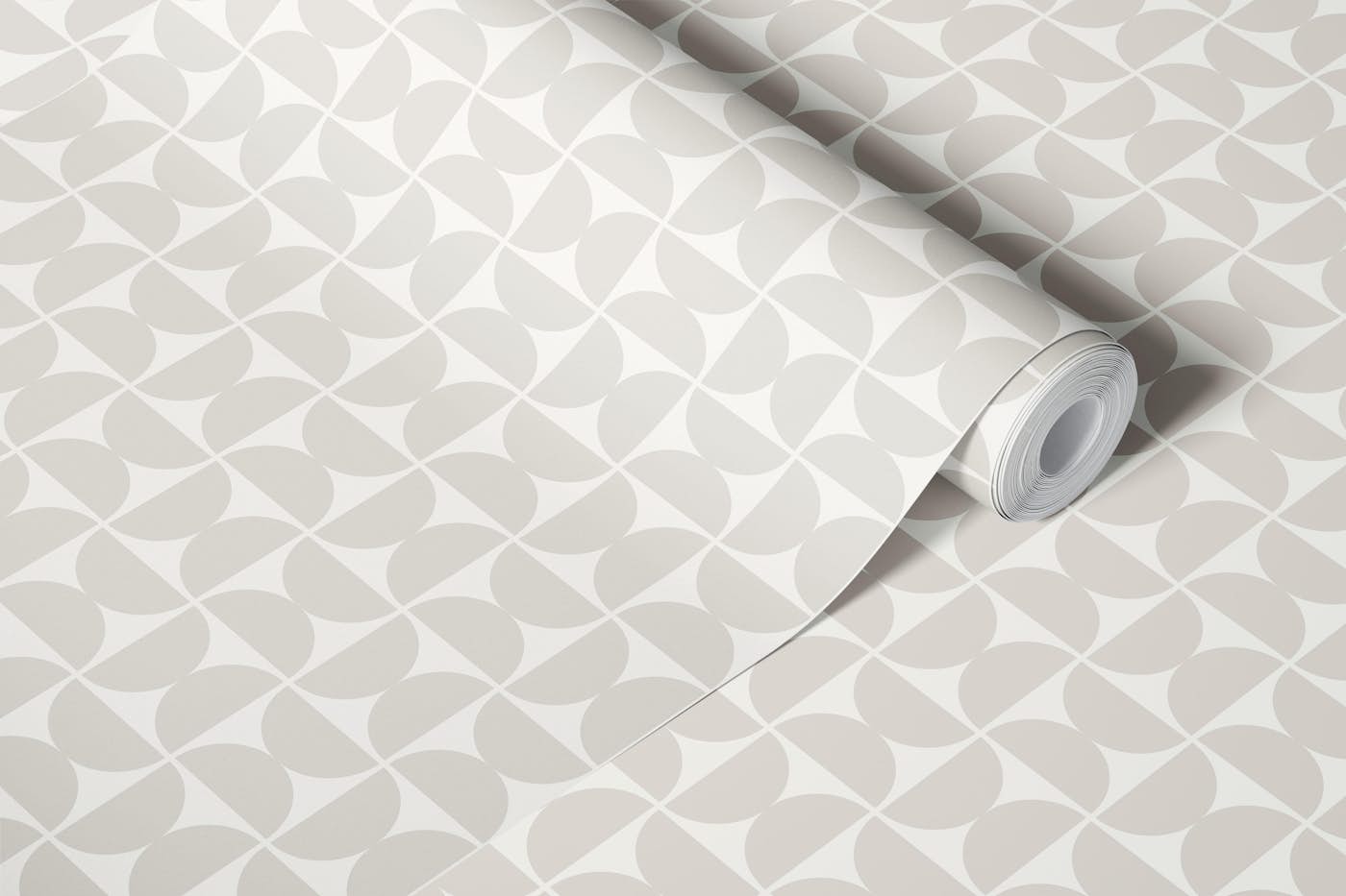 Semicircles - Warm Minimalist - Small wallpaper roll