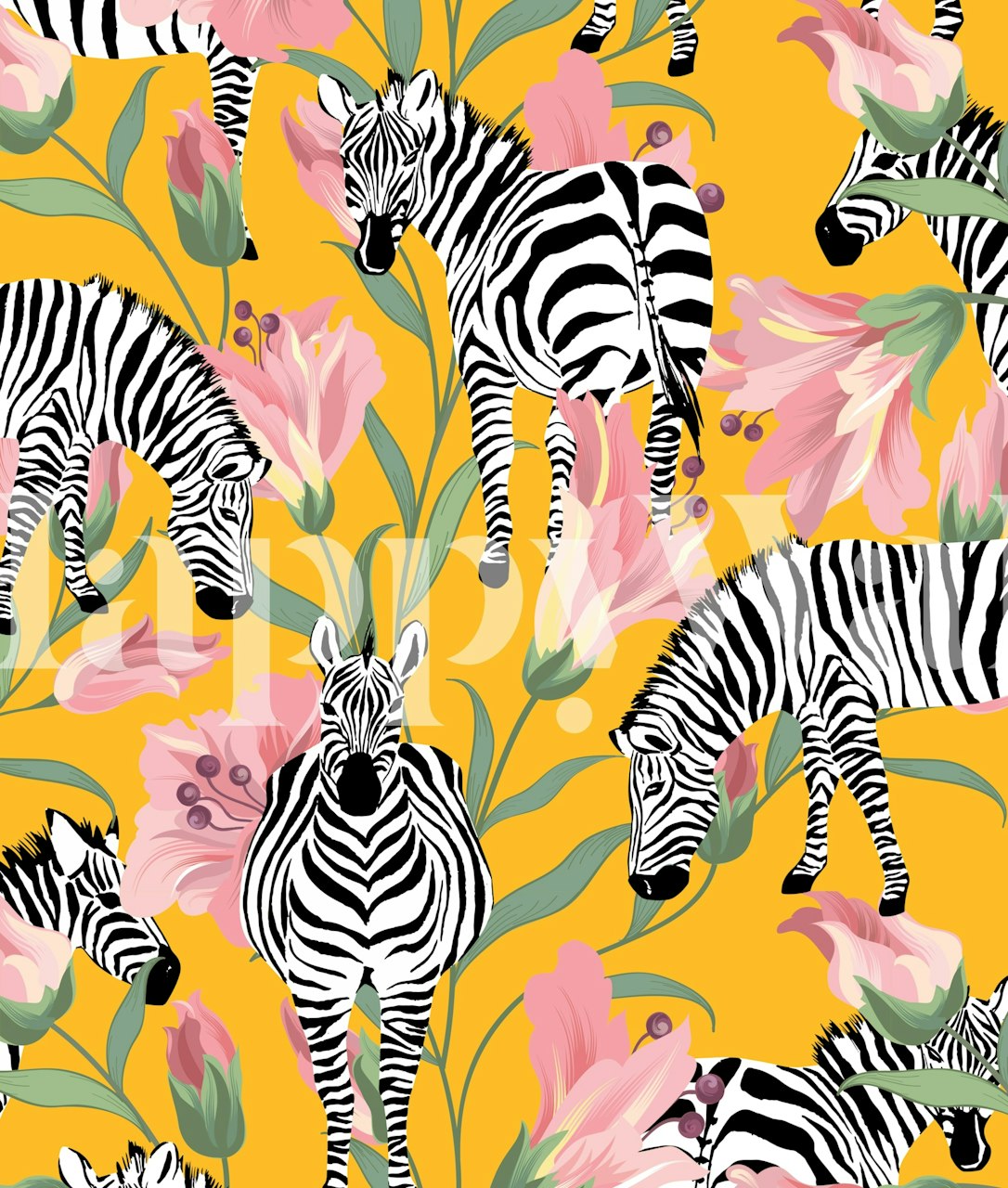 Striped For Life wallpaper in a room