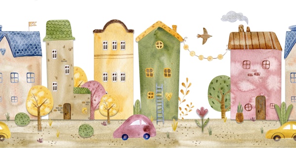 Charming Cartoon Cityscape