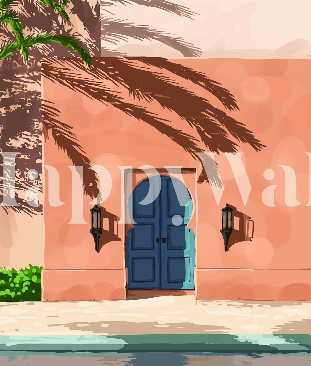 Ταπετσαρία Slow Living σε ένα δωμάτιο