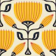 Retro Tulip Delight in Yellow - S