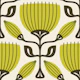 Retro Tulip Delight in Green - S