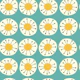 Retro Sunburst - Mid Century Circles - Teal