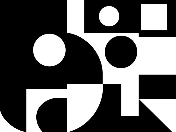 Geometric Black White Play