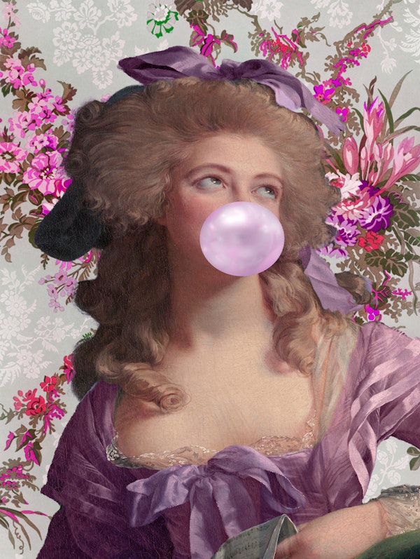 Classic Elegance Twist Bubble Gum Lady