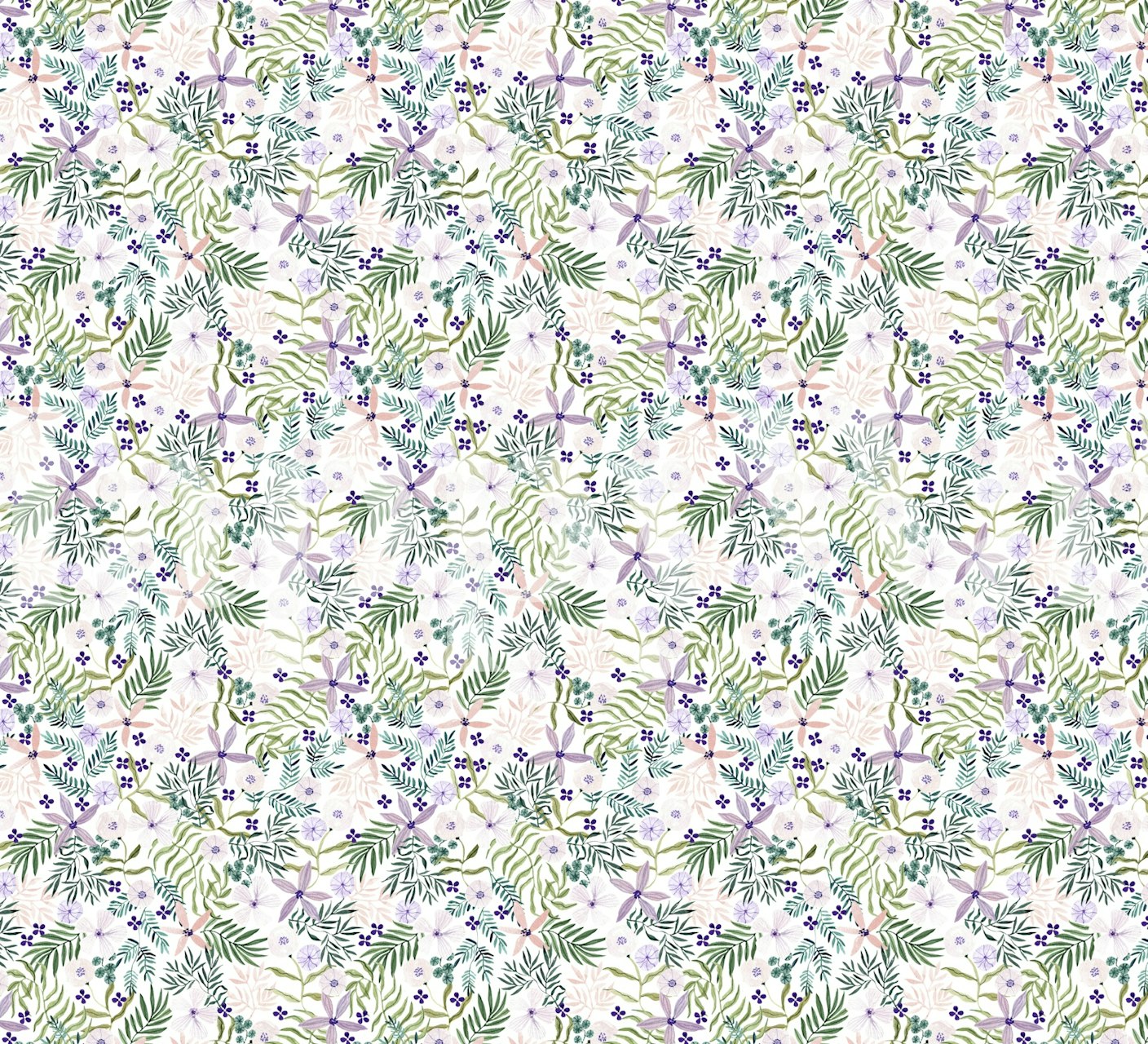 Springtime Whispers wzór tapety kwiatowej