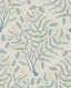 Trumpet Flower Damask Cottage Blue Sage Green