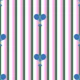 Stylish Blue Tennis Rackets on Stripes L