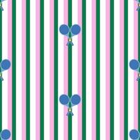 Stylish Blue Tennis Rackets on Stripes S papiers peint