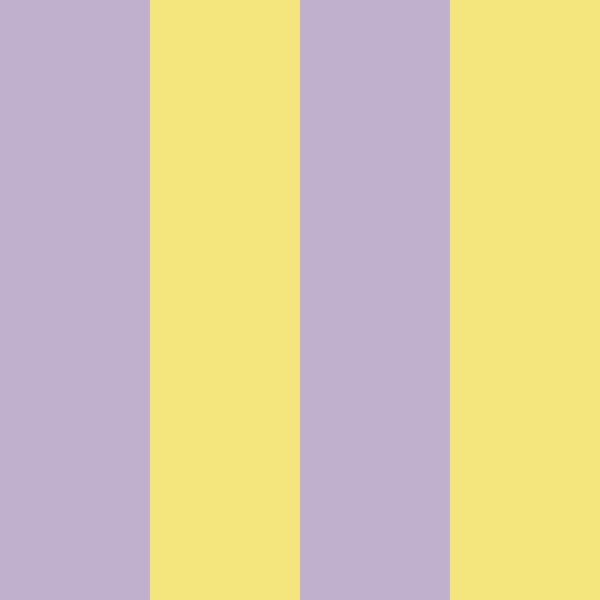 Bold vertical stripes butter yellow mauve