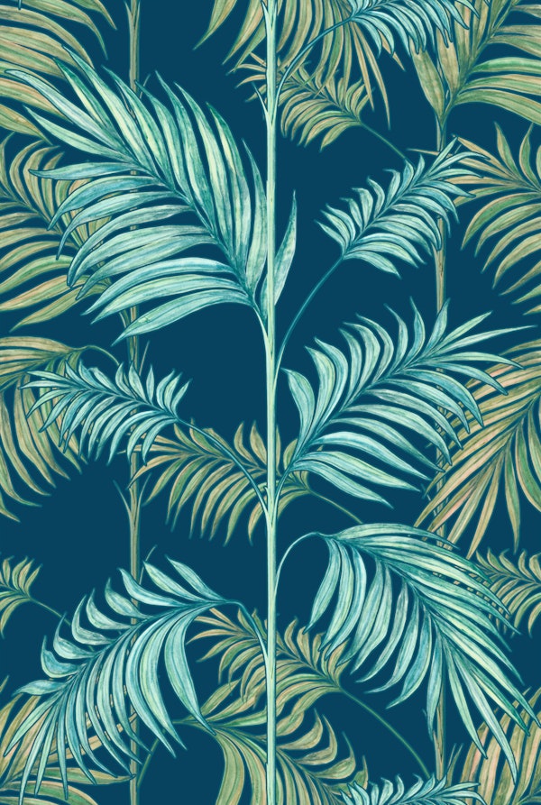 Palm Springs Flora Blue