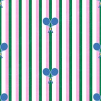 Stylish Tennis Rackets on Textured Stripes S wallpaper