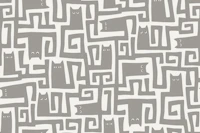 cats maze - taupe grey papiers peint