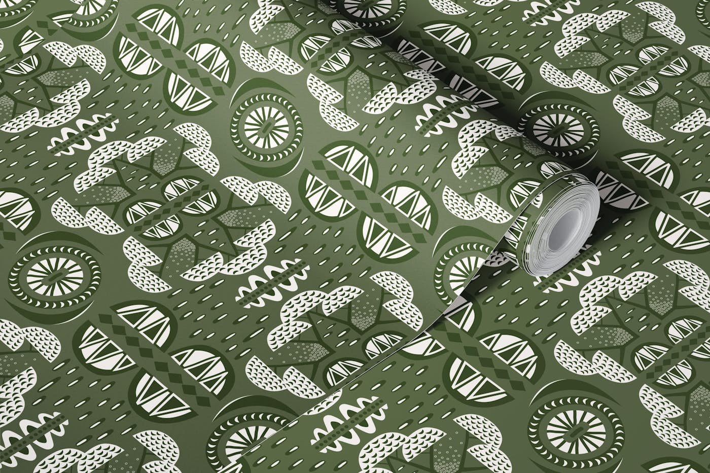 Abstract Geometric Landscape wallpaper roll