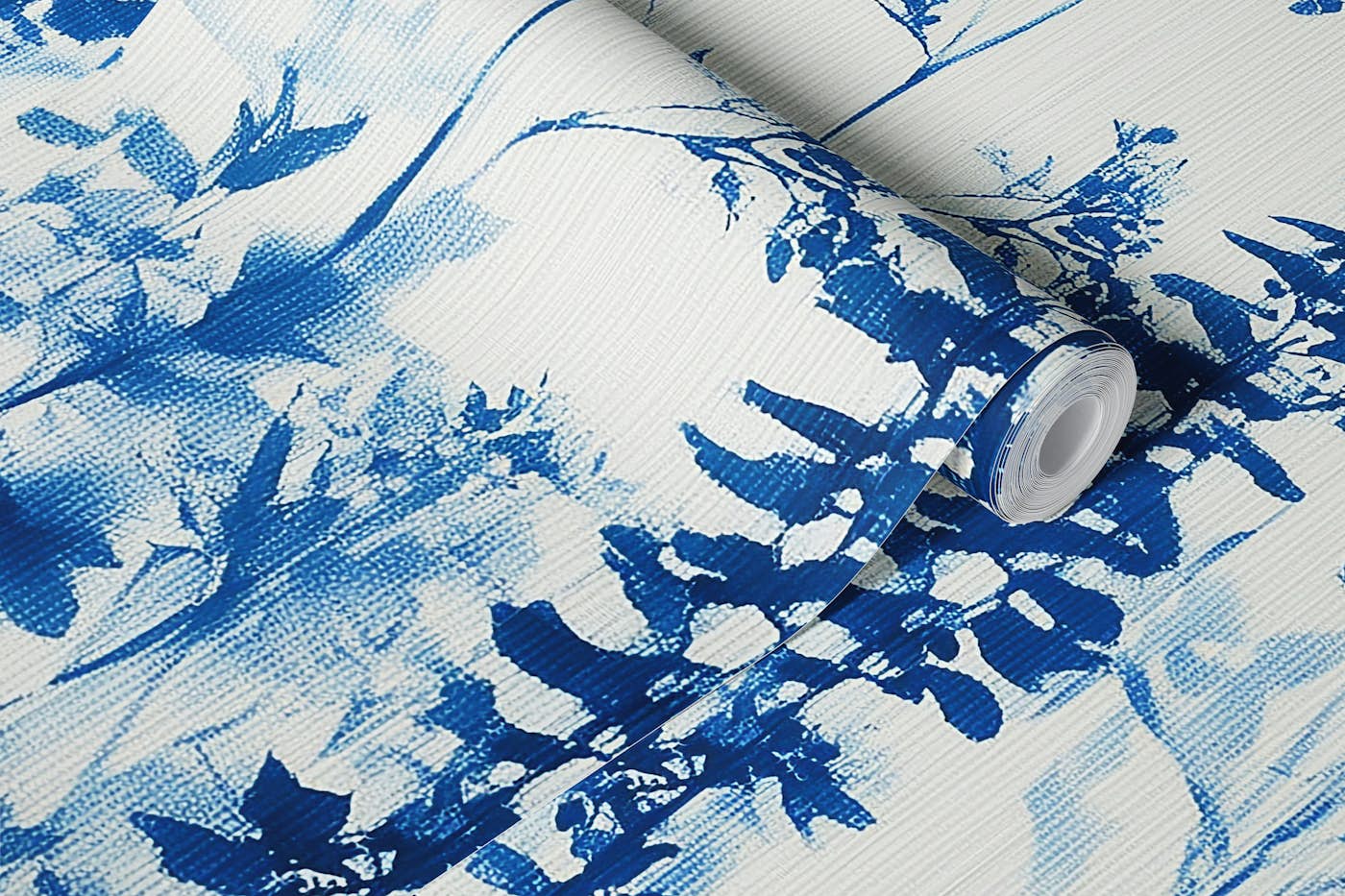 Indigo Wildflower Meadow wallpaper roll