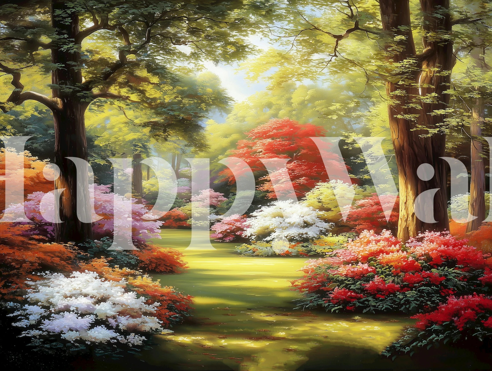 Mystical Forest Garden tapet i ett rum