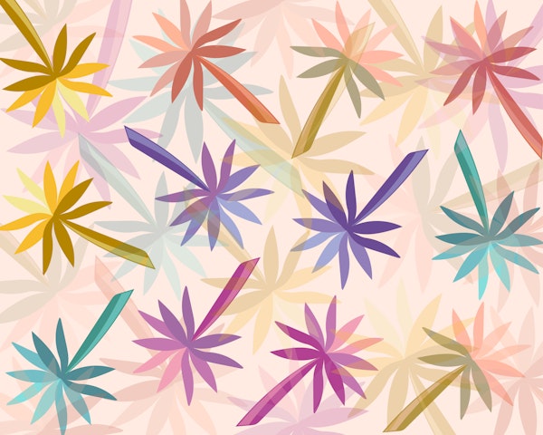 Colorful Palm Cascade