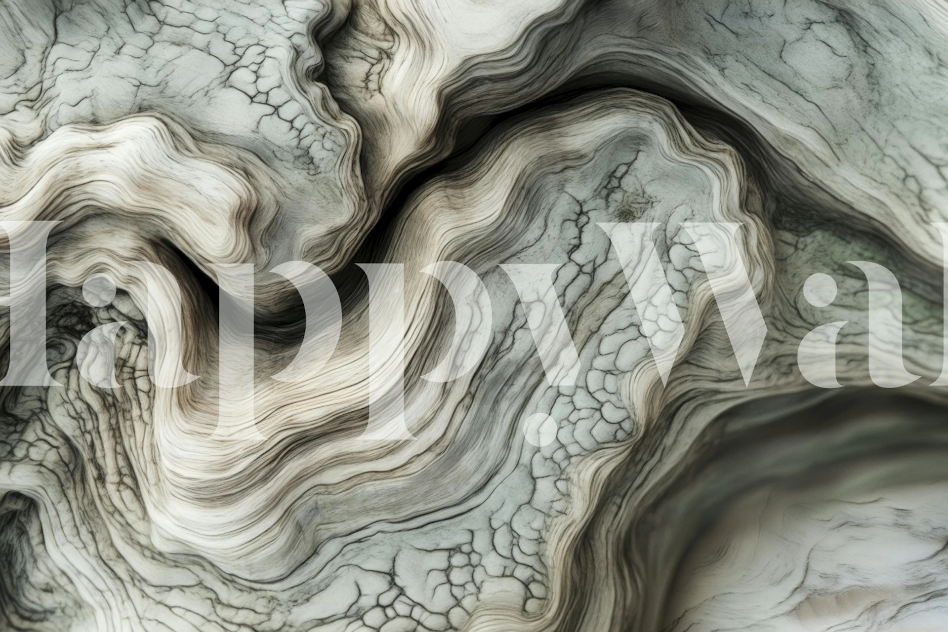 Textured Stone Swirls wallpaper i et rom