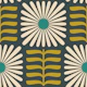 Retro Squared Daisy in Green - S