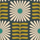 Retro Squared Daisy in Green - L