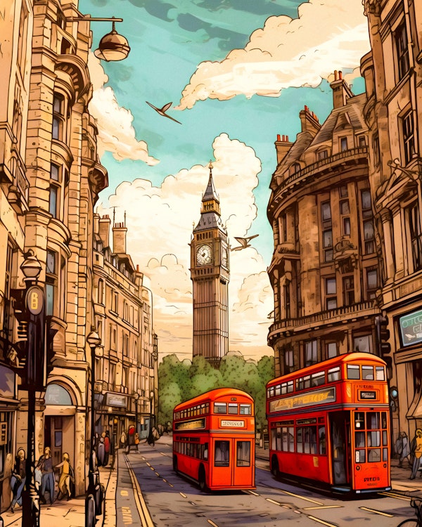 London Travel Poster