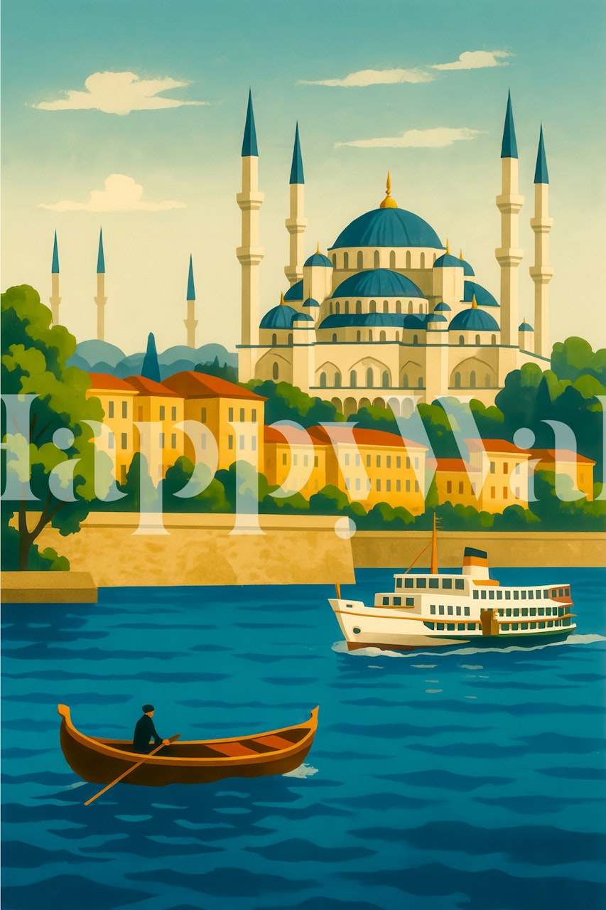 Tapeta Istanbul Cityscape v místnosti