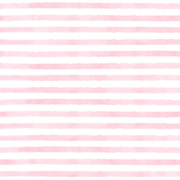 Soft Blush Watercolor Stripes