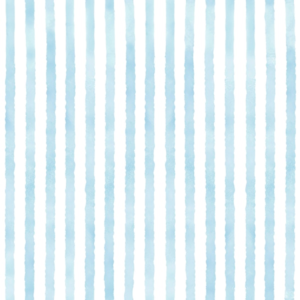 Sky Blue Watercolor Stripes