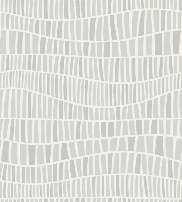 wavy mosaic - monochrome stone grey