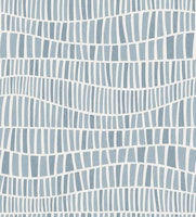 wavy mosaic - monochrome faded blue papiers peint
