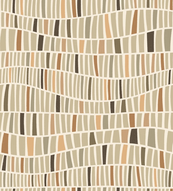 wavy mosaic - earth tones