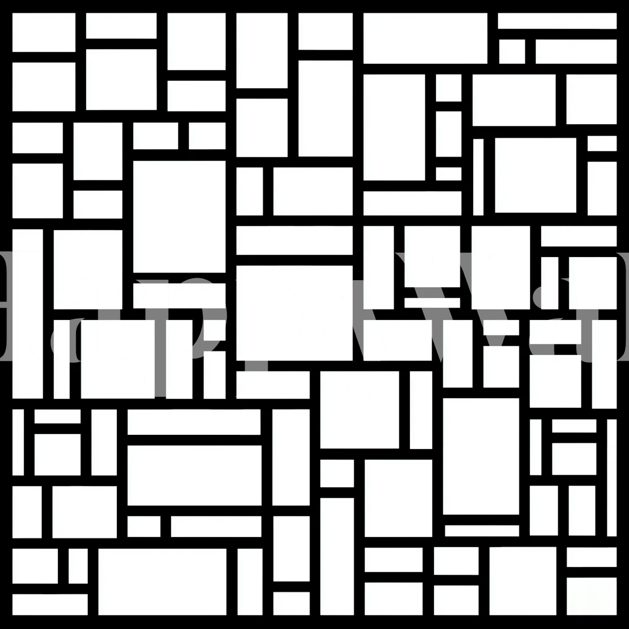 Geometric pattern in black and white wallpaper