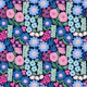 Garden Bloom - pink & blue