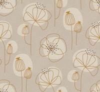 minimalist poppies - sand wallpaper