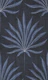 Refined Boho Coastal Palm Frond Navy Blue