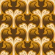 Retro Halloween Bats Silhouettes - Brown